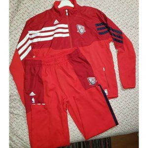 Adidas NBA Basketball New Jersey Nets Warm Up Tracksuit Men's Sz XL EUC Vintage